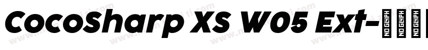 CocoSharp XS W05 Ext字体转换